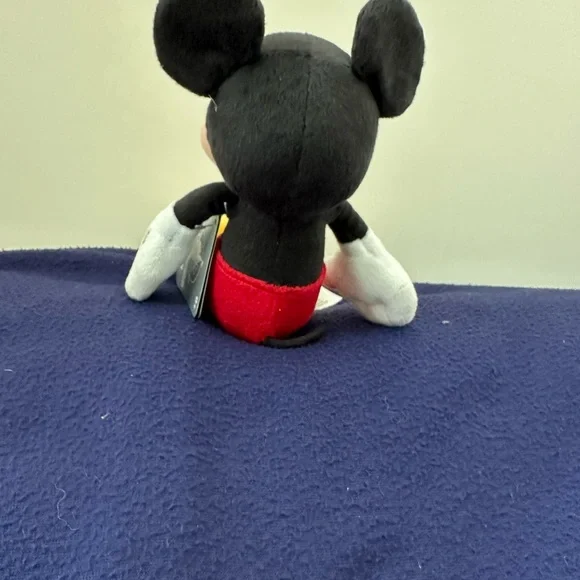 Disney Mickey Mouse Plush Black and Red Stuffed Animal - Picture 2 of 2